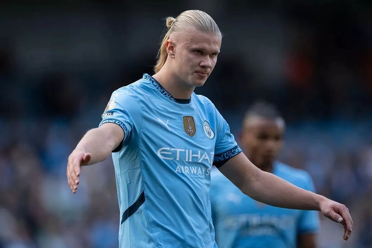 Erling Haaland - Tiền đạo của Manchester City, đang trên đường trở thành cầu thủ ghi bàn nhanh nhất tại Premier League.