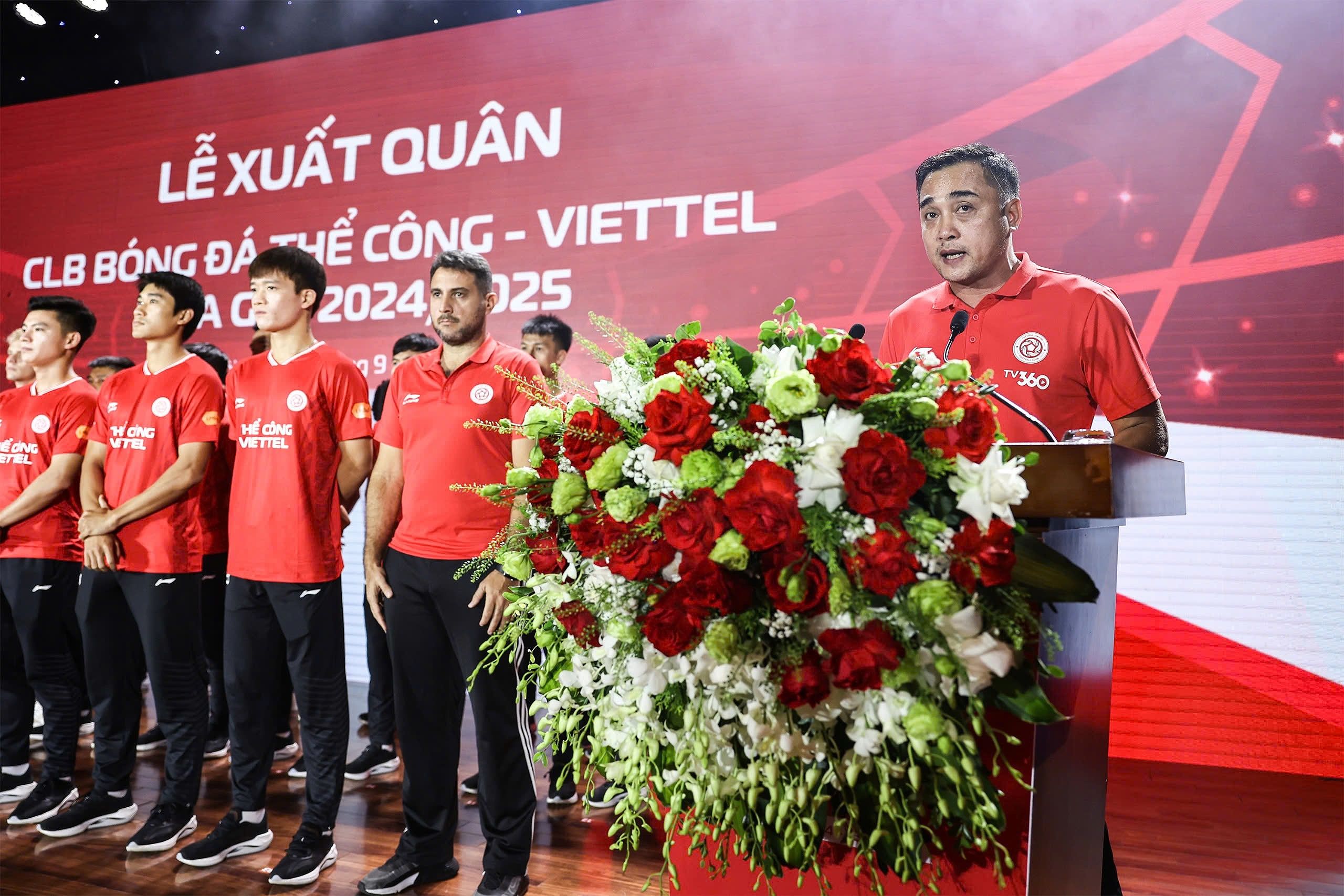 Thể Công Viettel đặt mục tiêu vào top 3 V.League 2024/25.