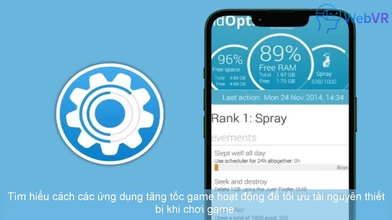 Tìm hiểu cách các ứng dụng tăng tốc game hoạt động để tối ưu tài nguyên thiết bị khi chơi game.