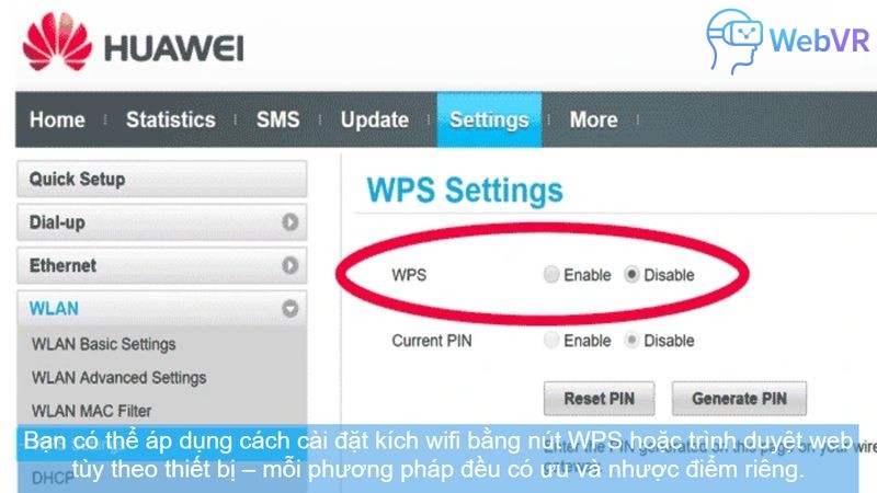 Bạn có thể áp dụng cách cài đặt kích wifi bằng nút WPS hoặc trình duyệt web tùy theo thiết bị – mỗi phương pháp đều có ưu và nhược điểm riêng.
